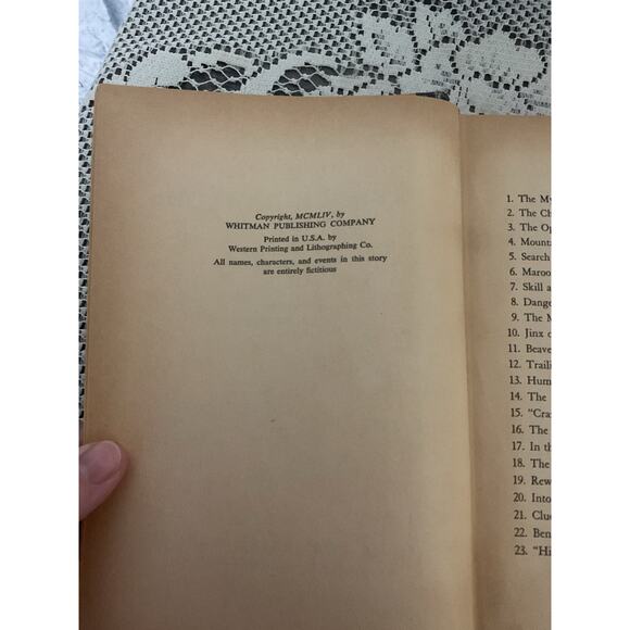 1954 The Jinx of Payrock Canyon Hardback By Troy Nesbit - Picture 6 of 10